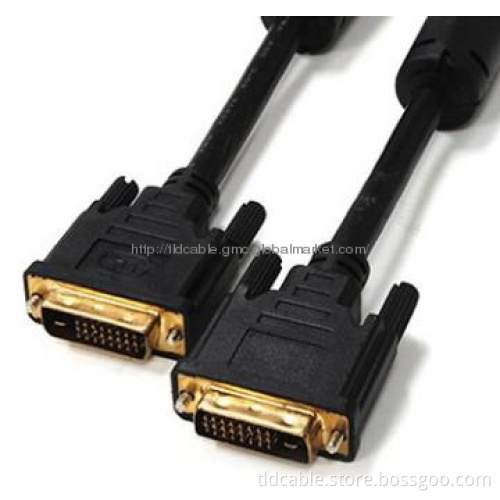 DVI-D Dual Link 24+1 Pin Male to Male Cable